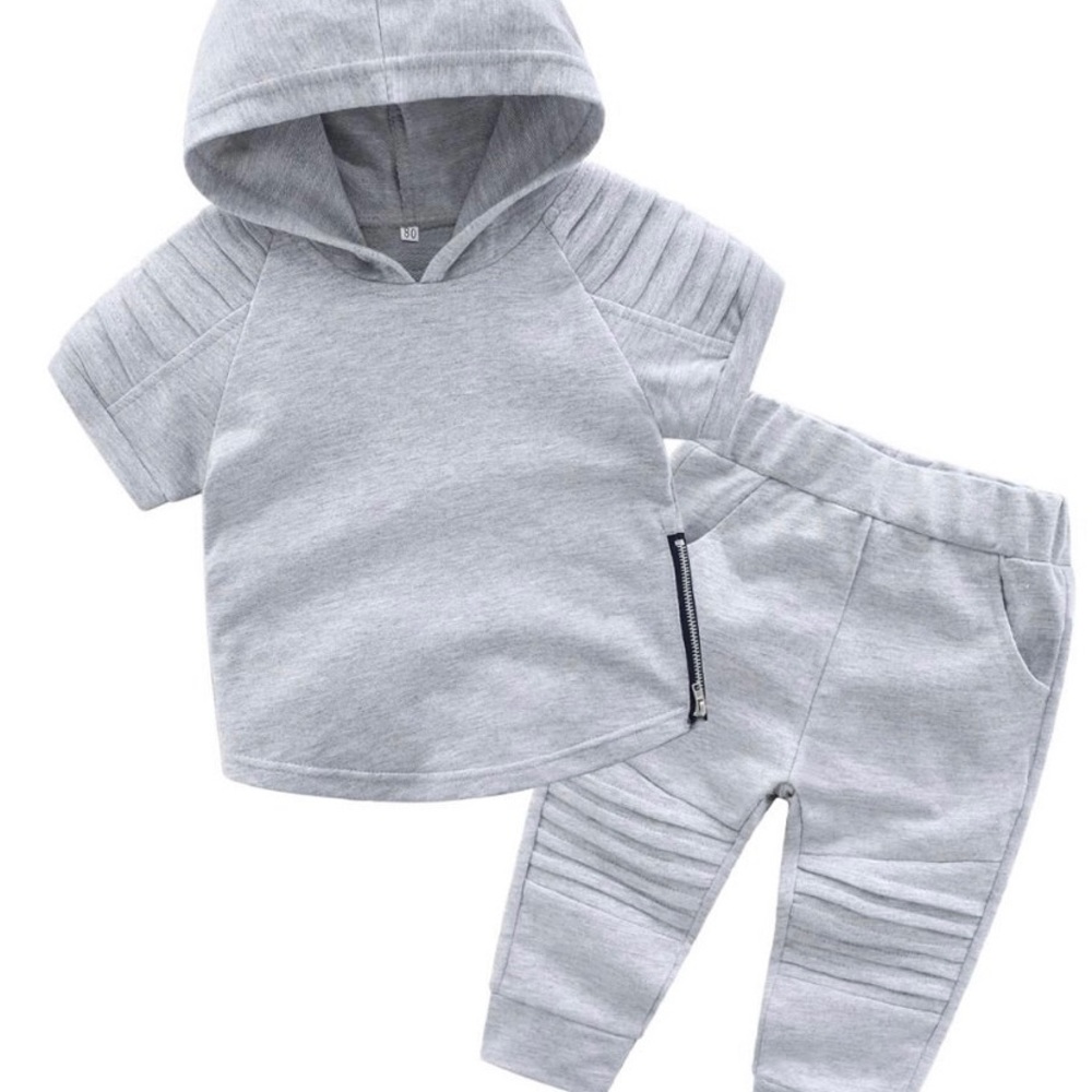 Boys cotton grey outfit